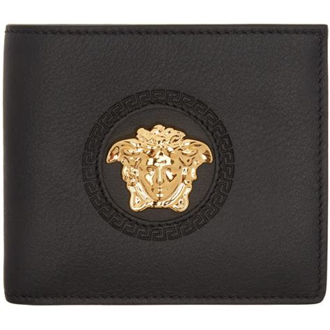 versace black palazzo medusa bifold wallet|Medusa '95 Wallet Black,Gold .